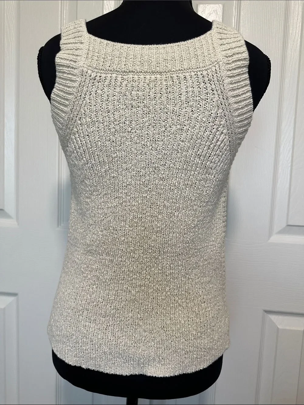 J. Crew Cream Knit Tank Top